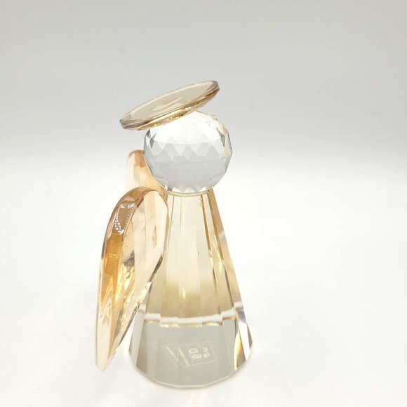 Angel SD Simon Design Champagne Crystal Angle Glass Paperweight Figurine Box - Picture 4 of 7